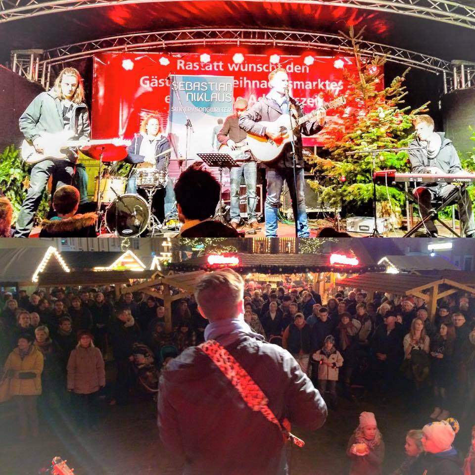 Gestern mit Band auf dem Rastatter Weihnachtsmarkt