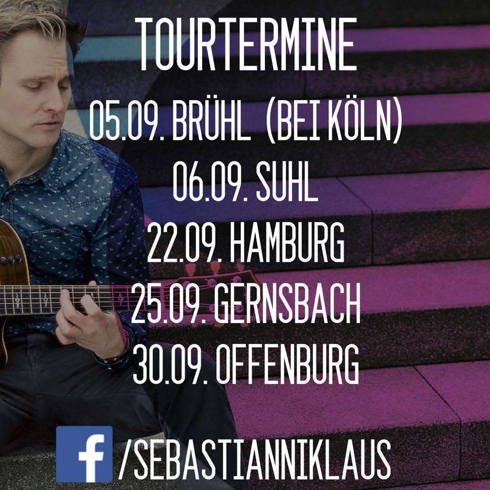 Tourdaten im September 2015