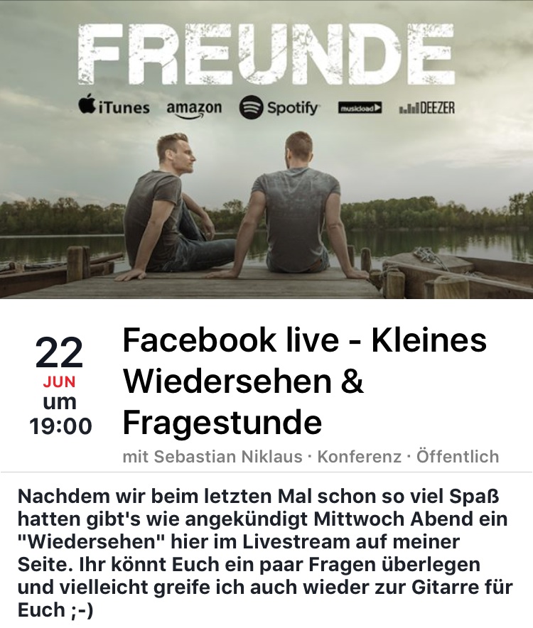 Facebook Live - Fragestunde am 22. Juni 2016 um 19 Uhr