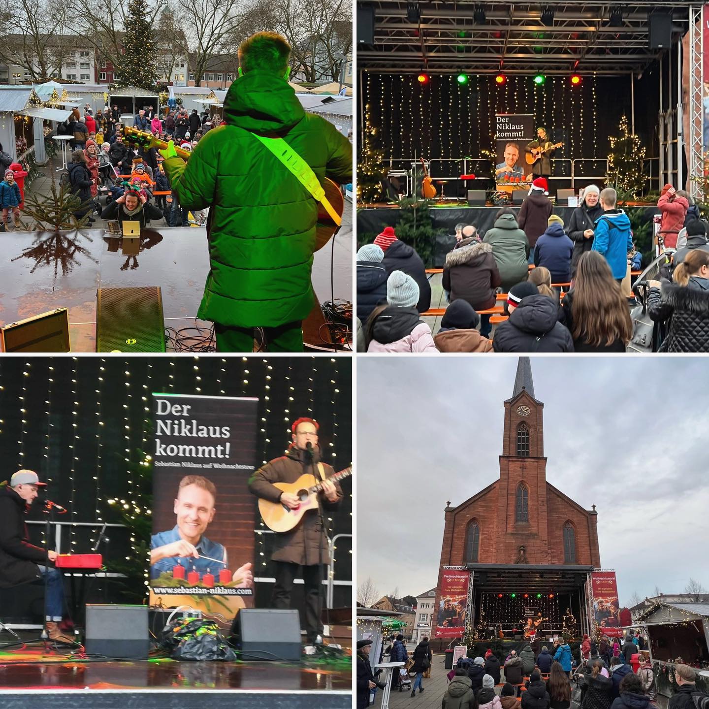 Weihnachtsmarkt Kehl 2024 Der Niklaus kommt Weihnachtstour Duoauftritt Sebastian Niklaus mit Norbert Stölzel