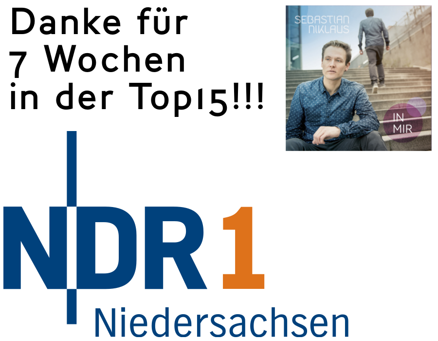 In mir - sieben Wochen bei NDR1 Niedersachsen in der Top15